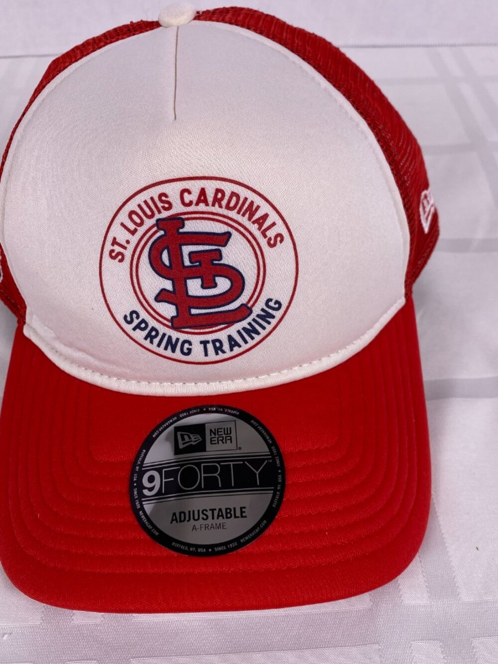 St Louis cardinals Spring Training Women's A-Frame style hat. Red/Wht adjustable - Picture 3 of 10